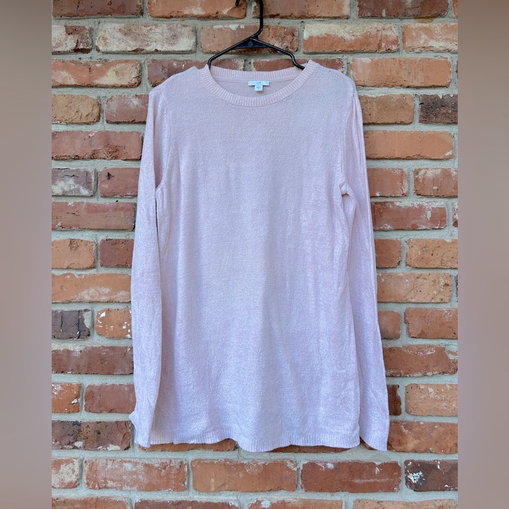J. Jill Pink Chenille Pullover Sweater Small